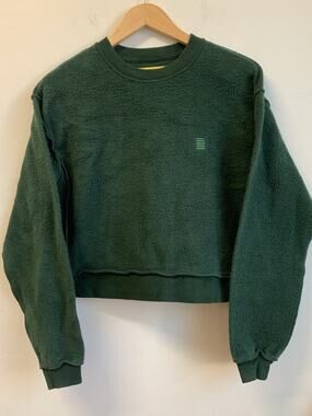 Peace Collective Women’s Crewneck Sweatshirt Made in Canada Green Size S
